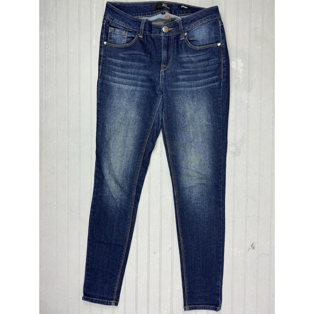 1822 Denim Size 4 Womens Jeans Adrianne Low Rise Skinny Stretch Dark Wash